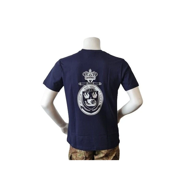 Lancer – T-shirt med Marinehjemmeværnet, tryk på bryst, Marineblå