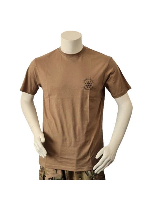 Lancer T-shirt med Pionerpatruljedeling, tryk på bryst, MTS-Khaki