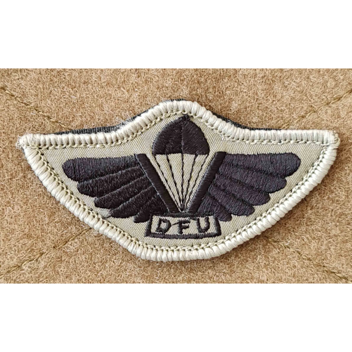 DFU Faldskærmsvinge, Sort/MTS-Khaki med velcro