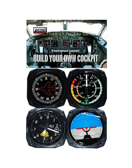 Cockpit bordskånere, sæt med 4 stk.