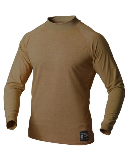 PFG - LONG SLEEVE MOCK TURTLE NECK SHIRT, MIDT WEIGHT