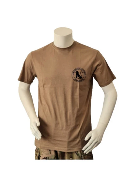 Lancer T-shirt med HVK NORDFYN, tryk på bryst, MTS-Khaki