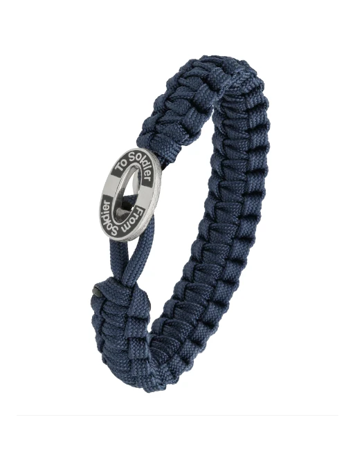 From Soldier To Soldier - Armbånd, Camouflage med sort FSTS sølvlås