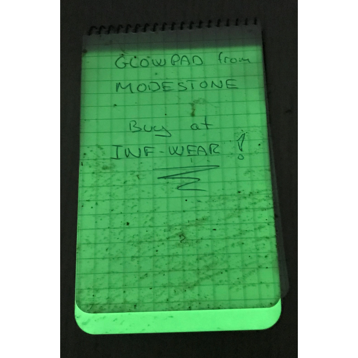 Modestone - Waterproof Taktisk Notebook with Glowpad, Leg pocket size