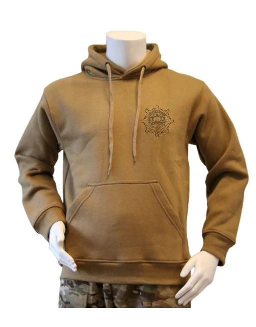 Lancer - Hoodie, MTS-Khaki med LIVGARDEN tryk på ryg