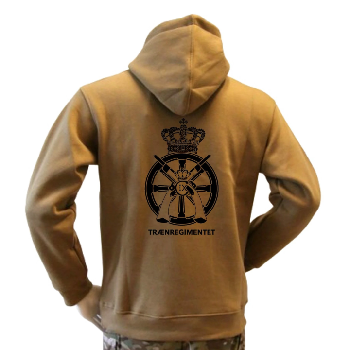 Lancer - Hoodie, MTS-Khaki med TRÆNREGIMENTET tryk på ryg