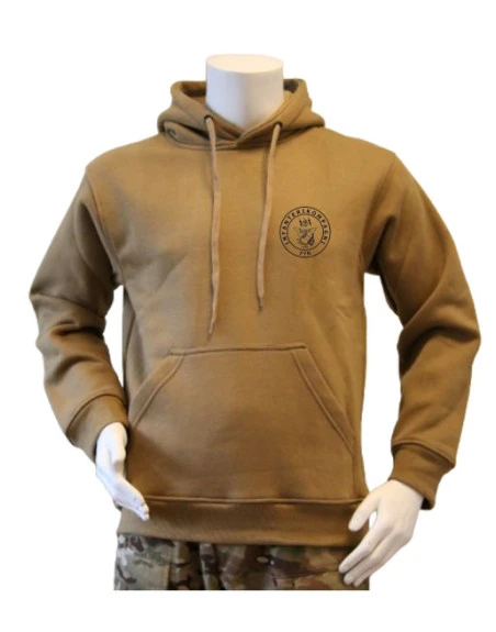 Lancer - Hoodie, Coyote med Infanterikompagni Fyn, tryk på ryg
