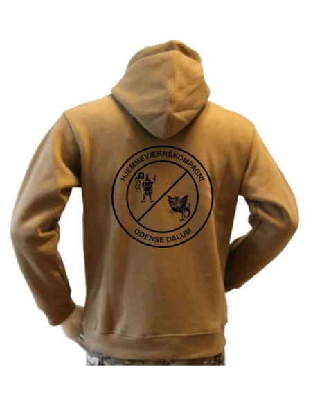 Lancer Hoodie, Coyote med HVK Odense Dalum tryk på ryg