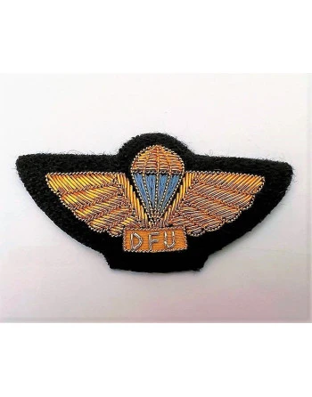 DFU Faldskærmsvinge, Guldbroderi til Udgangsuniform M/69