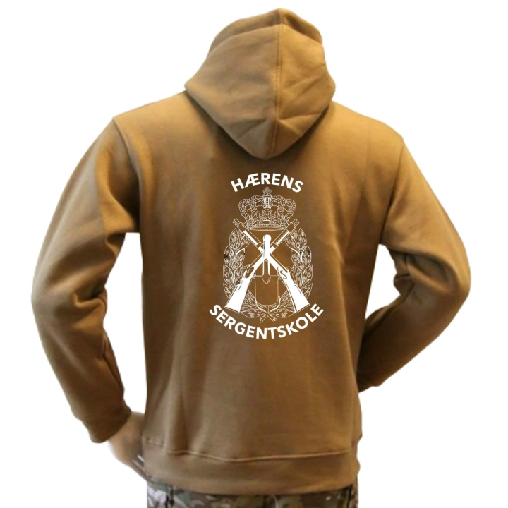 Lancer - Hoodie, Coyote med HÆRENS SERGENTSKOLE tryk på ryg