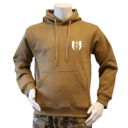 Lancer - Hoodie, Coyote med TRÆNREGIMENTET tryk på ryg