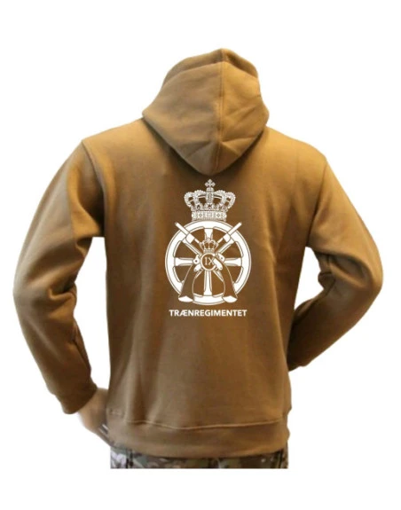 Lancer - Hoodie, Coyote med TRÆNREGIMENTET tryk på ryg