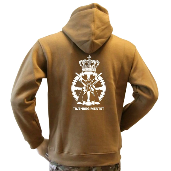 Lancer - Hoodie, Coyote med TRÆNREGIMENTET tryk på ryg