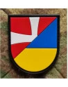 Denmark/Ukraine Shield, PVC patch with Velcro