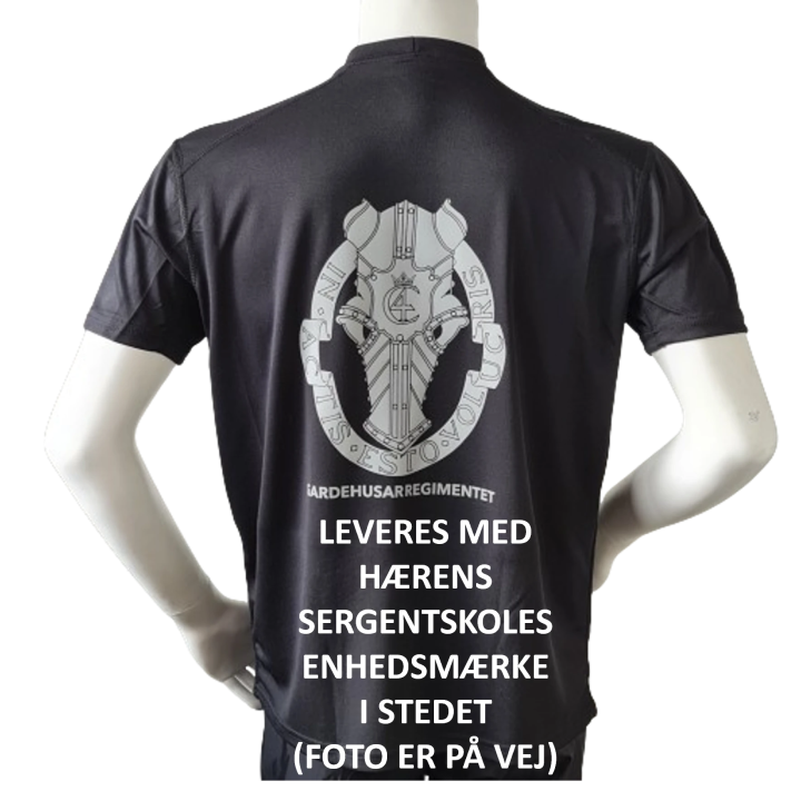 Lancer Løbetrøje med Hærens Sergentskole - reflekstryk, Sort
