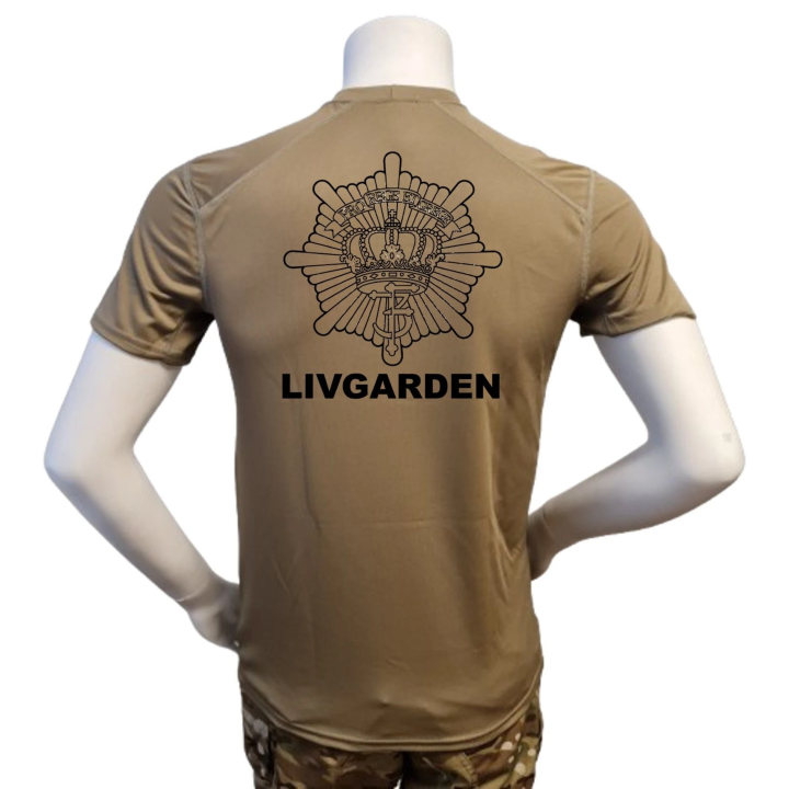 XGO - Løbetrøje, TAN-499 med LIVGARDEN tryk på ryg og bryst