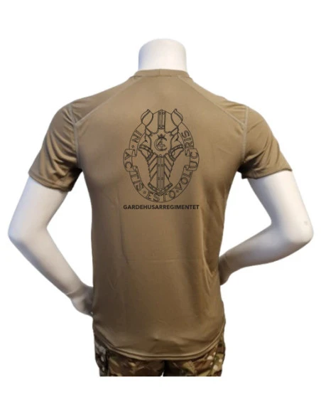 XGO T-shirt, TAN-499 med Gardehusarregimentet, tryk på bryst