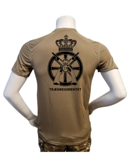 XGO T-shirt, TAN-499 med Trænregimentet, tryk på bryst