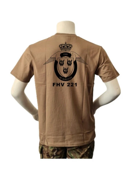Lancer T-shirt med FHV221, tryk på bryst, MTS-Khaki