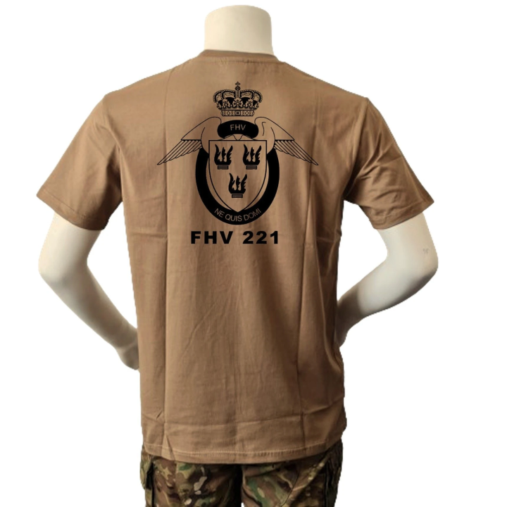 Lancer T-shirt med FHV221, tryk på bryst, MTS-Khaki