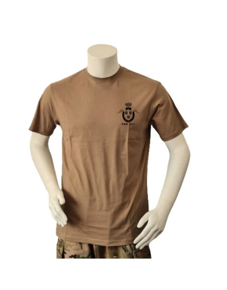 Lancer T-shirt med FHV221, tryk på bryst, MTS-Khaki