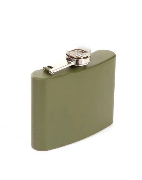 Pocket Flask, 4 oz, Olive