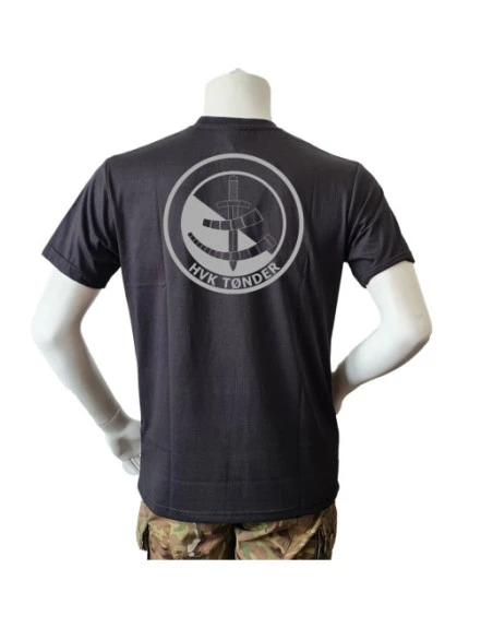 Lancer T-shirt, Sort med HVK Tønder, tryk på bryst