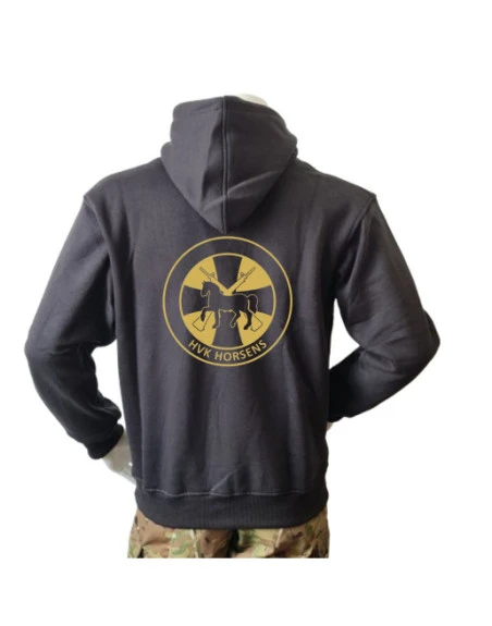 Lancer Hoodie, Sort med HVK Horsens, tryk på ryg