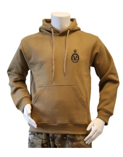 Lancer Hoodie, Coyote med Marinehjemmeværnet tryk på ryg