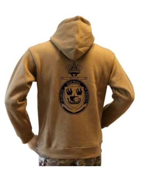 Lancer Hoodie, Coyote med Marinehjemmeværnet tryk på ryg
