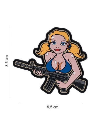 Tactical girl blonde hair, 3D Patch