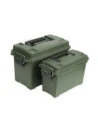 Fosco - Plast Ammunitionskasse, sæt med 2 stk, Oliven