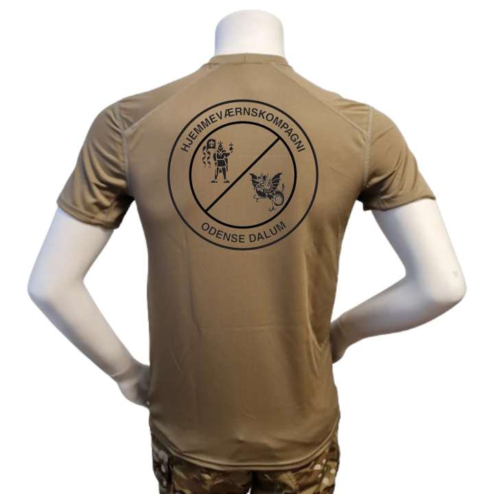 XGO - T-shirt, TAN-499 med HVK Odense Dalum tryk på bryst