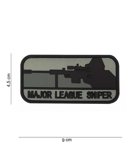 Major League Sniper 3D PVC Patch (Sort/grå)
