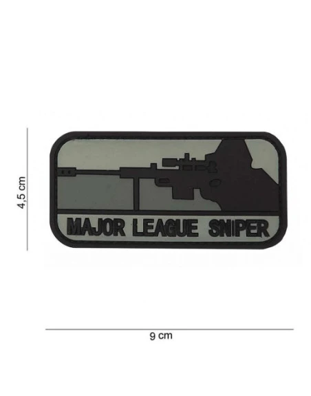 Major League Sniper 3D PVC Patch (Sort/grå)