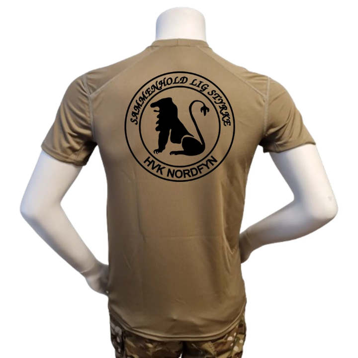 XGO - T-shirt, TAN-499 med HVK Nordfyn, tryk på bryst