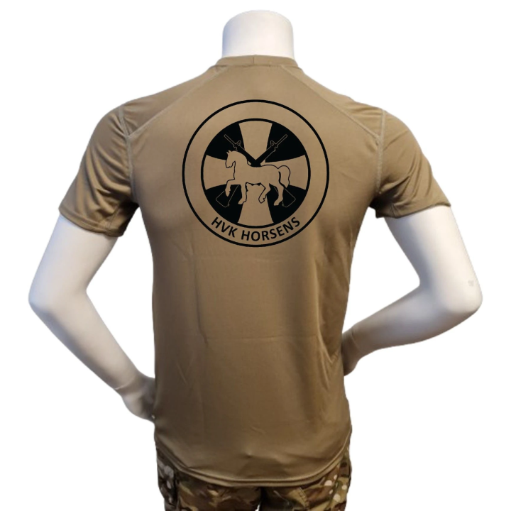 XGO - T-shirt, TAN-499 med HVK Horsens tryk på bryst