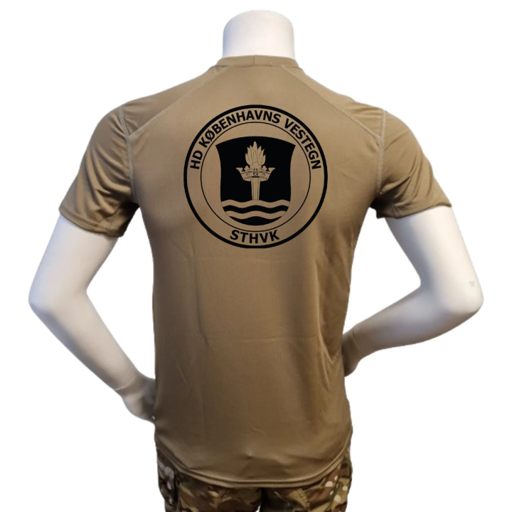 XGO - T-shirt, TAN-499 med STKMP KBH VESTEGN tryk på bryst