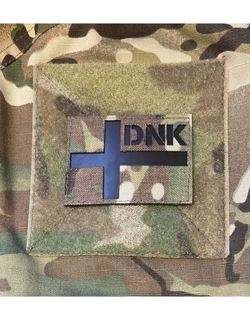 LANCER - IR Dannebrog DNK, Lasercut MultiCam på velcro