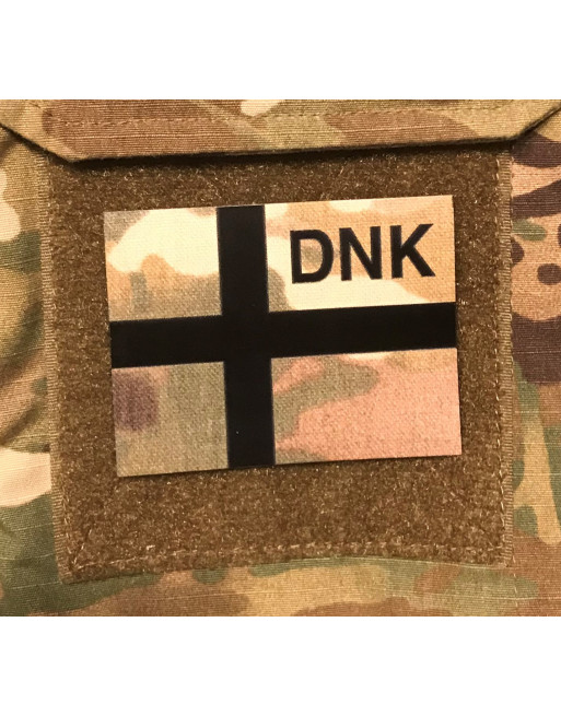 IR Dannebrog på Velcro, MultiCam Print