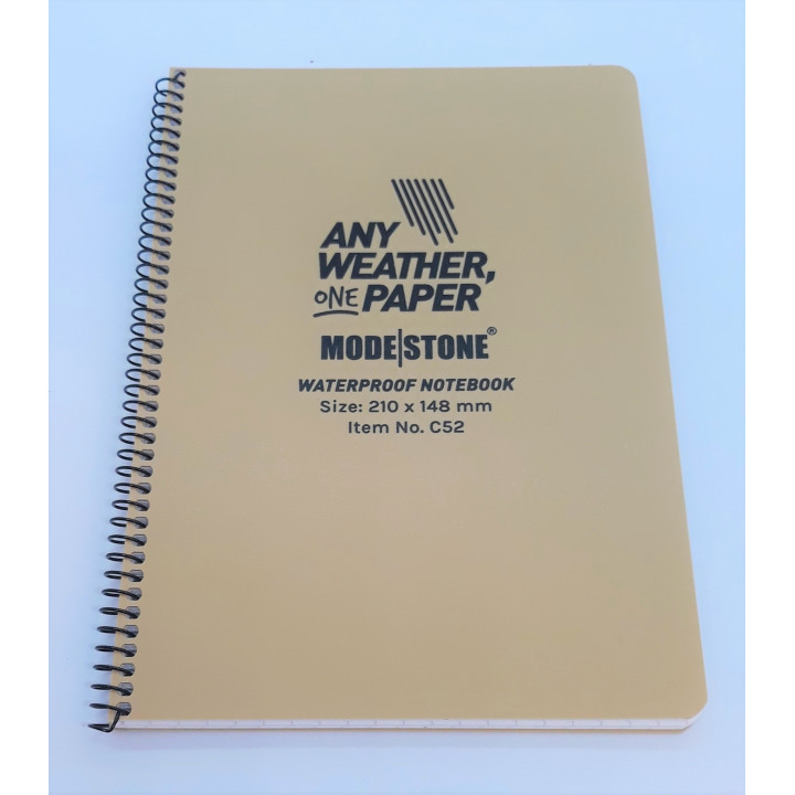 LANCER - Field Cover A5 med MODESTONE Waterproof Notebook A5