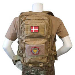 Ryksæk m. Den Kgl. Livgardes Regimentsmærke, sæt