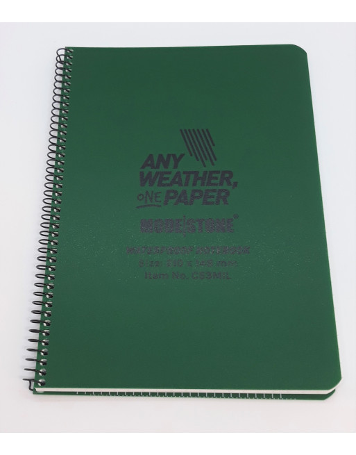 Modestone - Waterproof Taktisk Notebook, A5