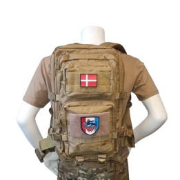 Rygsæk m. Jydske Dragonregiments Regimentsmærke, sæt