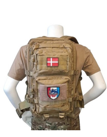 Rygsæk m. Jydske Dragonregiments Regimentsmærke, sæt