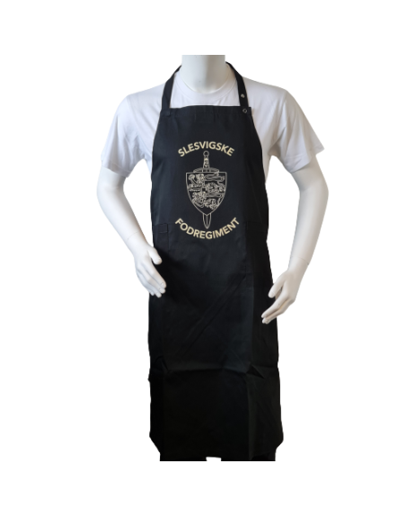 Forklæde med Slesvigske Fodregiments regimentsmærke
