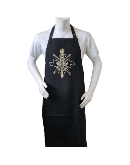 Forklæde m. Føringsstøtteregimentets regimentsmærke