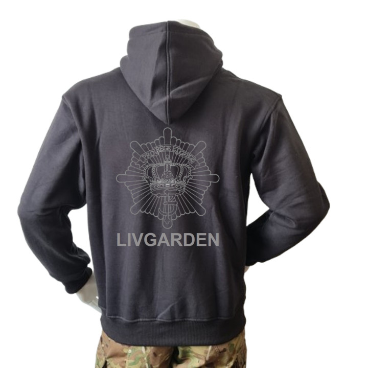 Lancer - Hoodie u/zip, LIVGARDEN, Sort