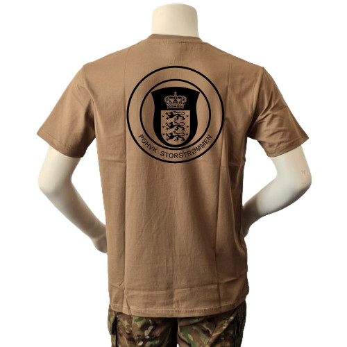 Lancer Hoodie med POHVK Storstrømmen, tryk på ryg, MTS-Khaik