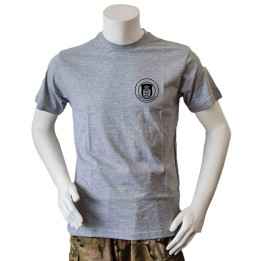 LANCER - T-shirt, m. POHVK STORSTRØMMENs Enhedsmærke, Grå